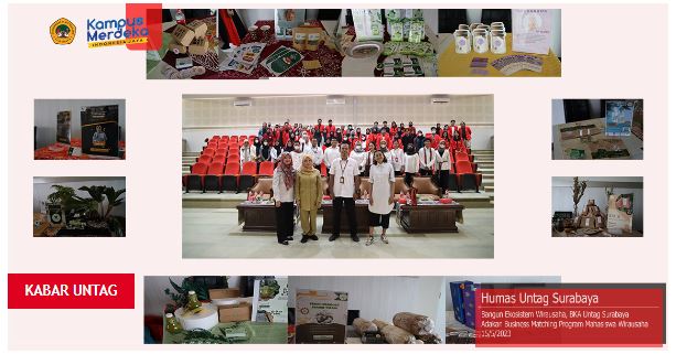 Bangun Ekosistem Wirausaha, BKA Untag Surabaya Adakan Business Matching Program Mahasiswa Wirausaha