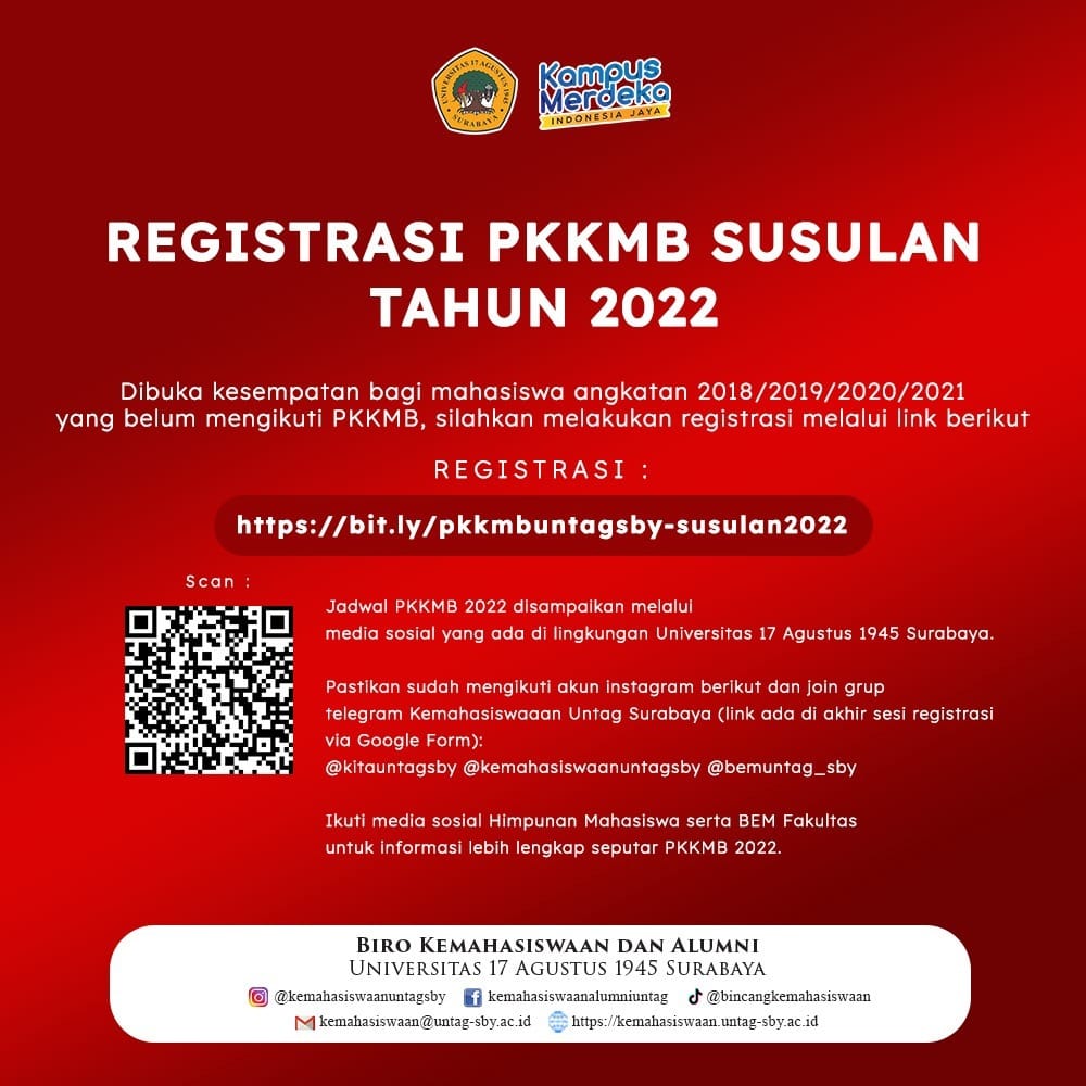 REGISTRASI PKKMB SUSULAN TAHUN 2021