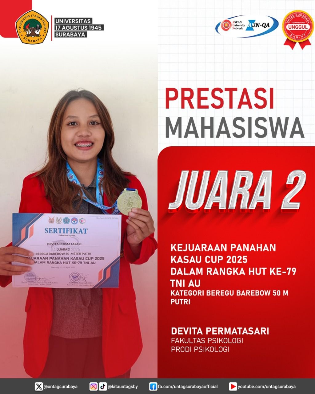 Prestasi Mahasiswa - Kejuaraan Panahan Kasau Cup 2025