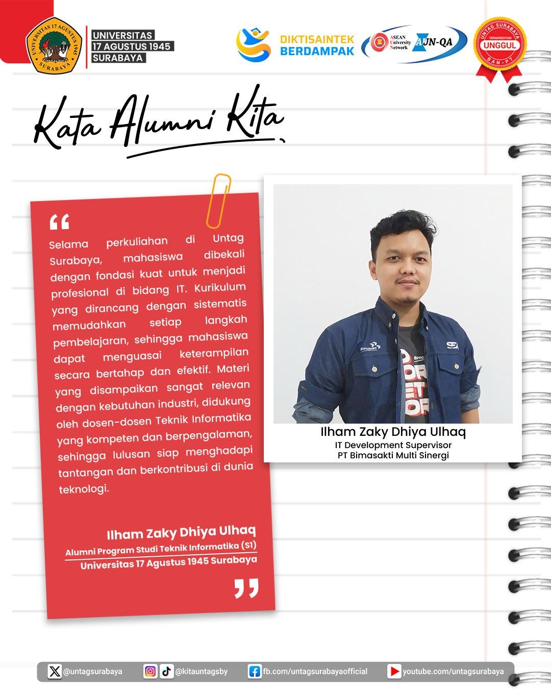 Kata Alumni Untag Surabaya
