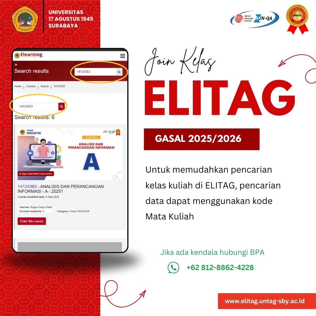 Join Kelas ELITAG Untag Surabaya