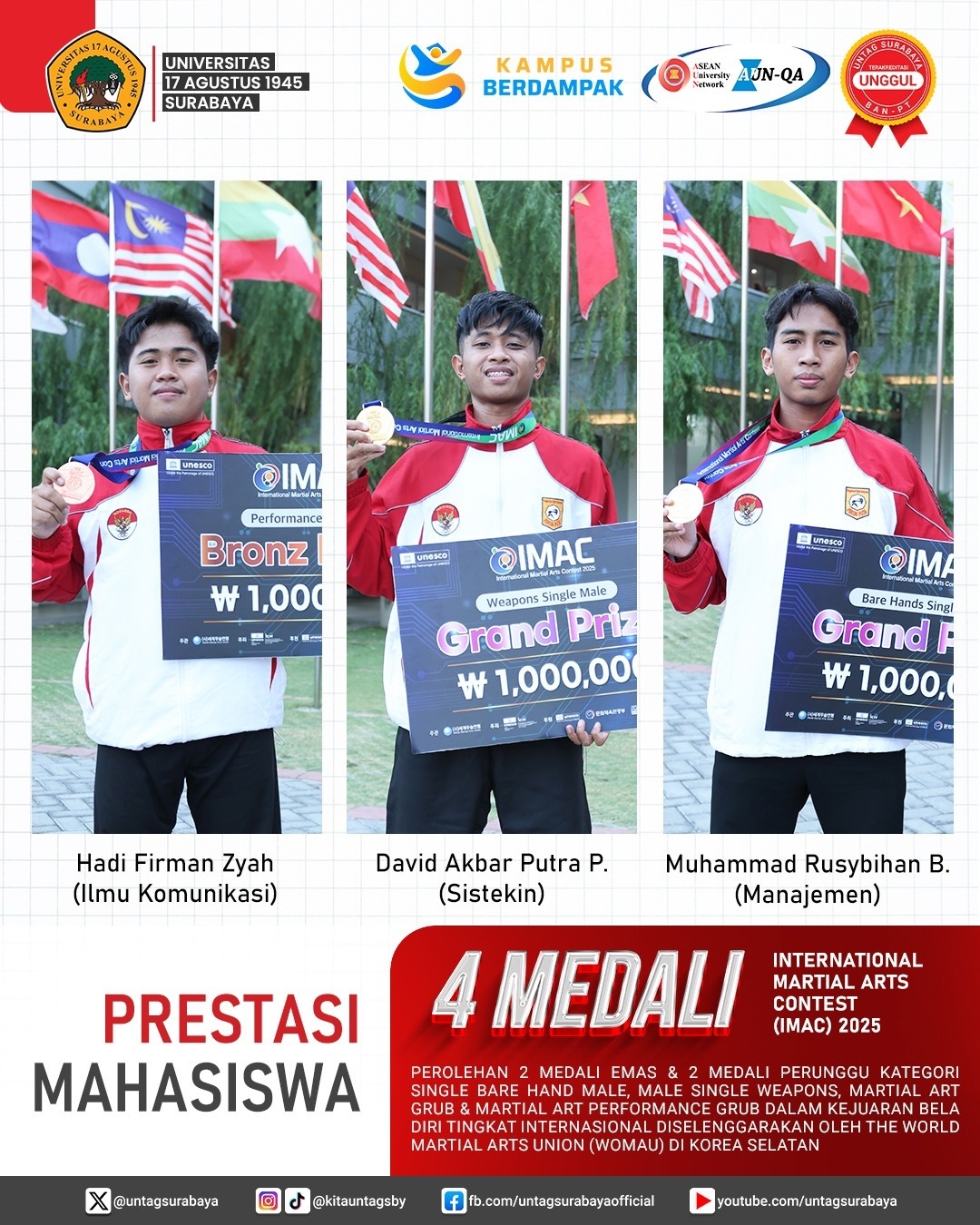 Prestasi Mahasiswa - International Martial Arts Contest (IMAC) 2025
