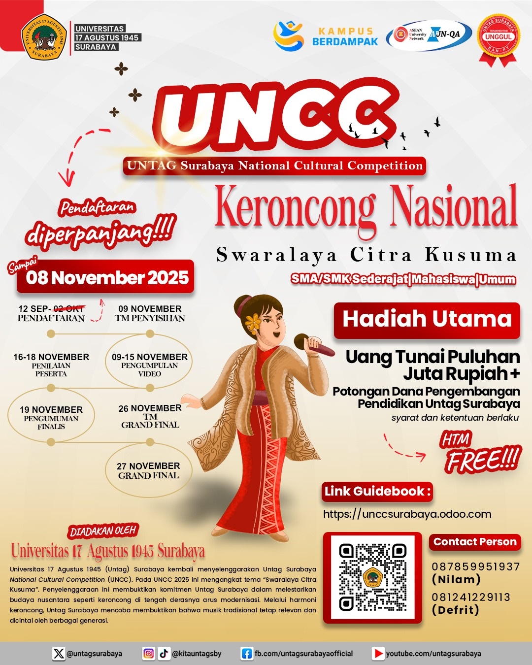 UNCC - Keroncong Nasional (pendaftaran diperpanjang)