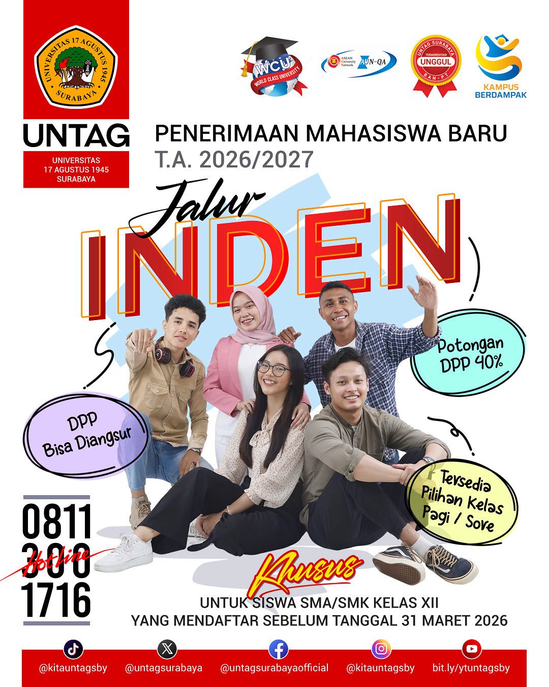 PMB Jalur Inden Tahun 2026/2027