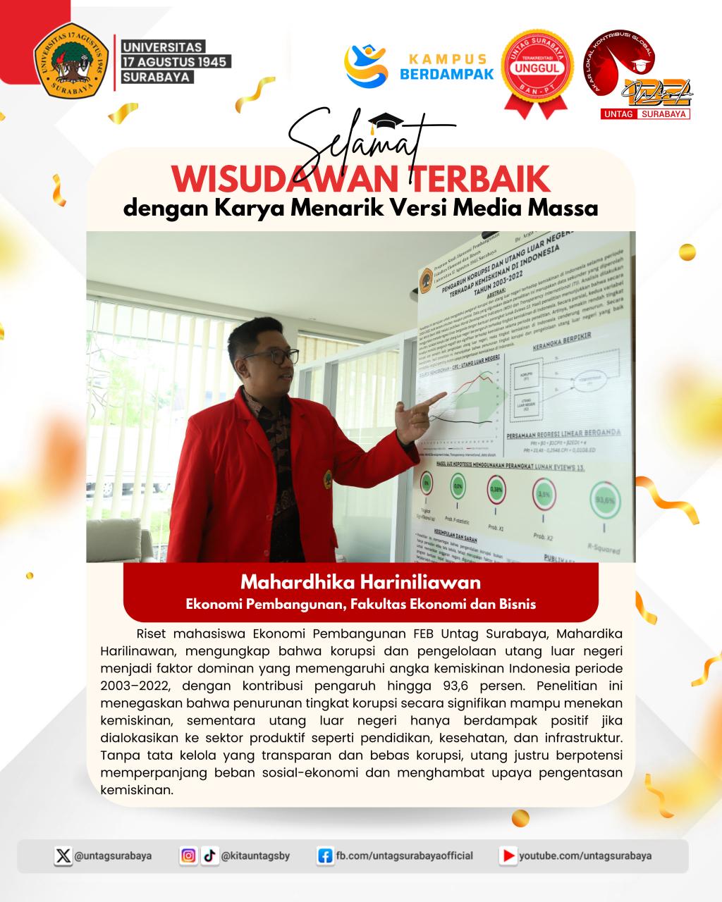 Selamat Wisudawan Terbaik - Karya Menarik Versi Media Massa (FEB)